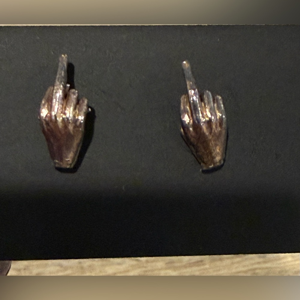 Middle Finger Earrings
